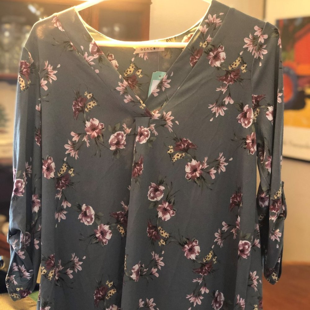 Beacon Roll Tab Knit Top